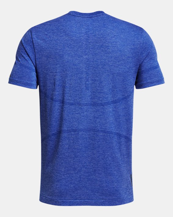 Tee-shirt à manches courtes UA RUSH™ Seamless Legacy pour homme, Blue, pdpMainDesktop image number 5
